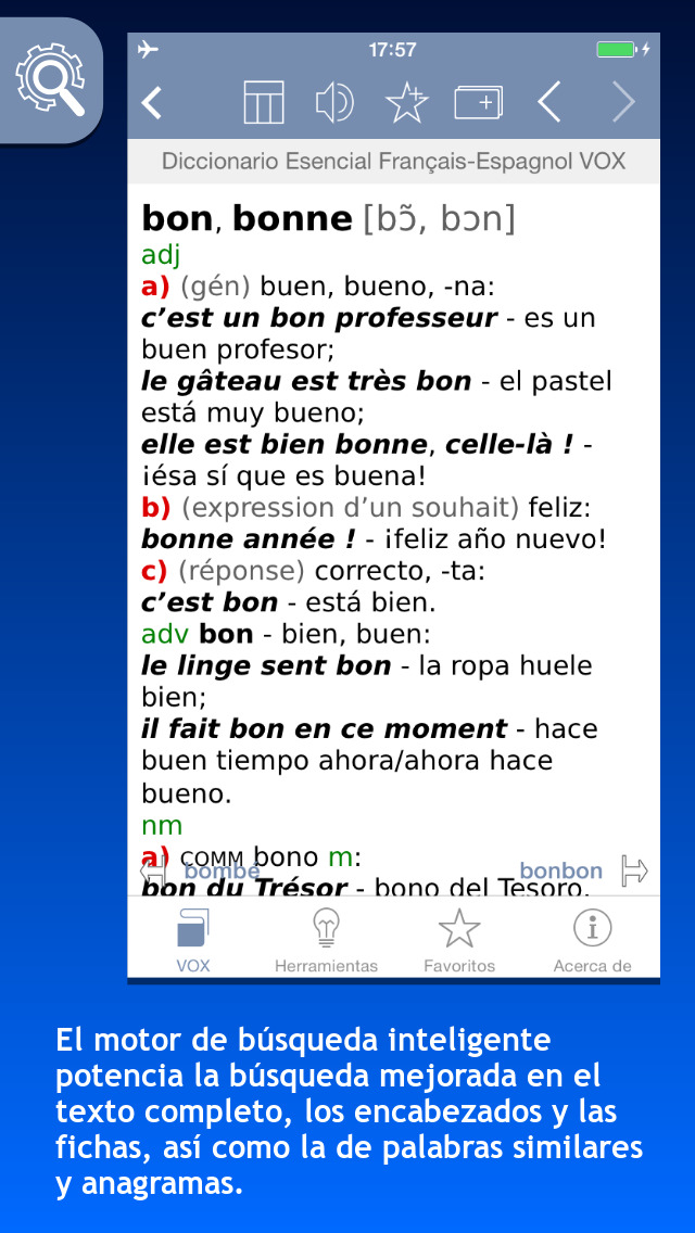 Diccionario Esencial Français-Espagnol/ Español-Francés VOX screenshot 1
