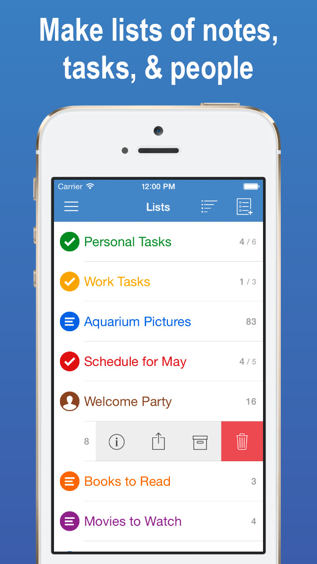 InnerList – Task & To-do List, Notes, People Manager, & Reminder App screenshot 1