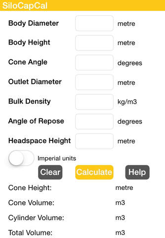 SiloCapCal - Silo Capacity Calculator - náhled