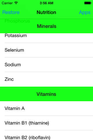 Nutrition Fact - náhled