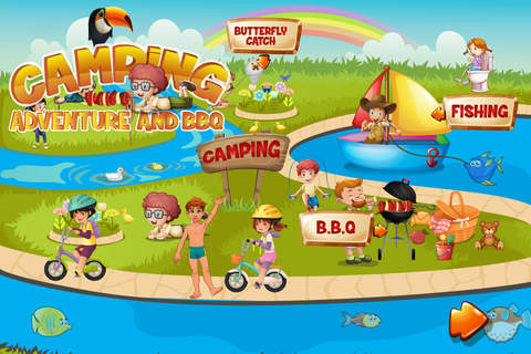 Camping Adventure & BBQ - Outdoor cooking party an - náhled
