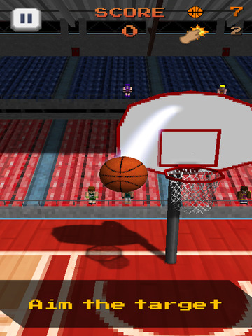 Pixel Basketball - Flick Ball Hero screenshot 8