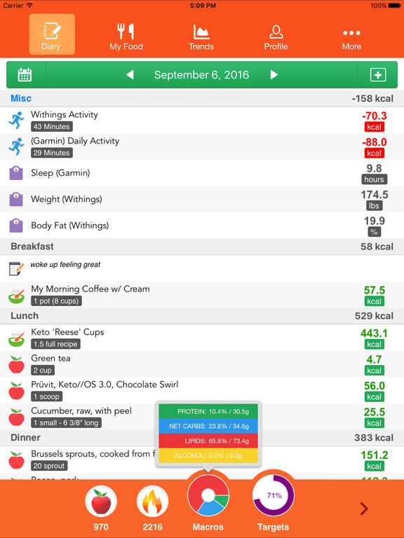 virkelighed Krydderi Tangle Cronometer · Nutrition Tracker | Apps | 148Apps
