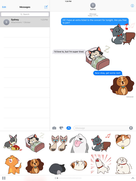 Disney Stickers: Cats and Dogs screenshot 9