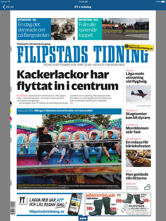 Filipstads Tidning E-tidning | Apps | 148Apps