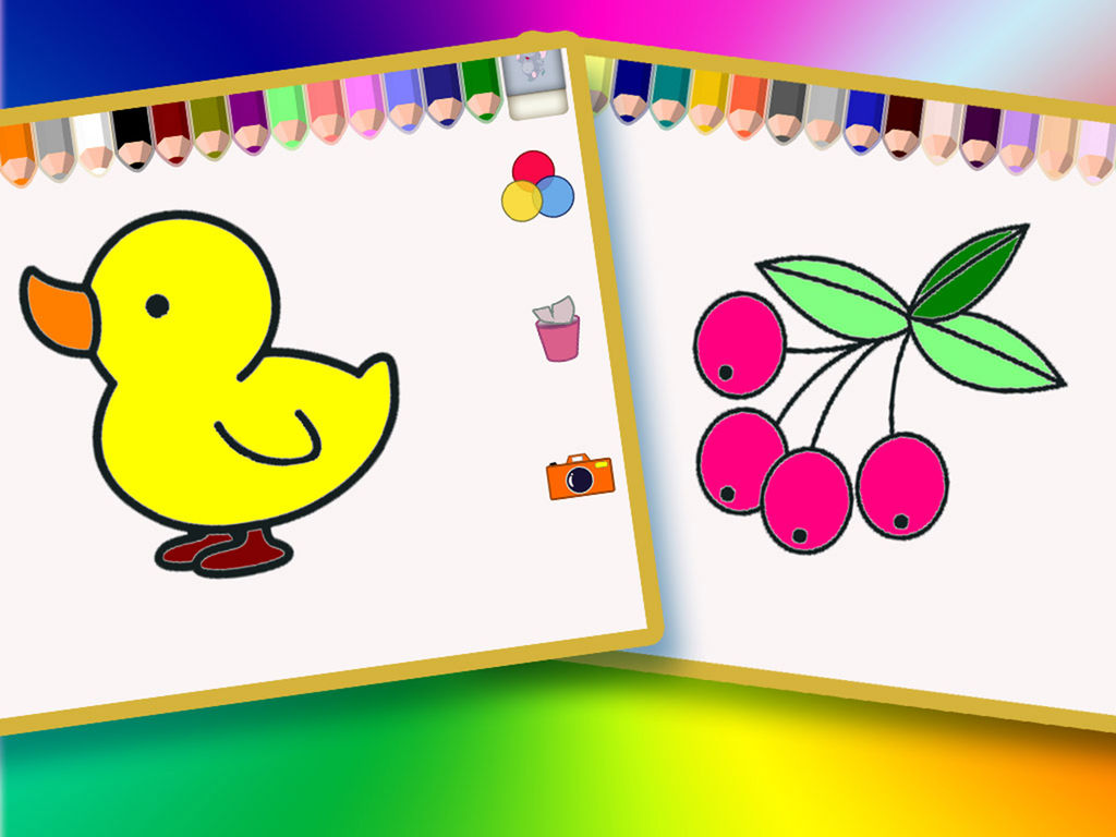 宝宝涂色启蒙版 - 入门基础阶段 - 儿童幼儿绘画填色游戏及颜色认知