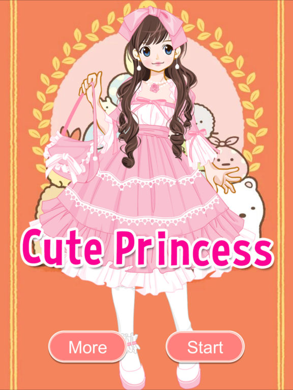 Cute anime princess taking selfie. Blondie girl wearing pink royal dress  and golden crown. Stock Vector | Adobe Stock