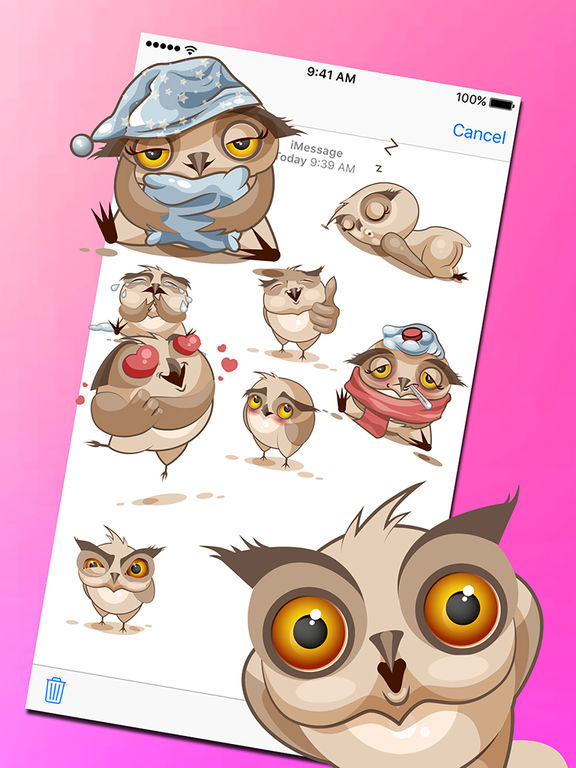 Cute Owl Stickers 2017 screenshot 6