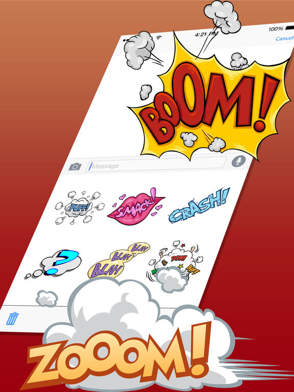 Comic Effects Expressions and Emojis Stickers screenshot 5