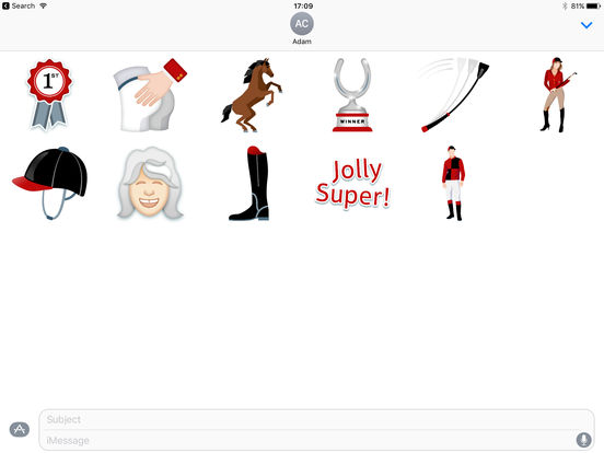 Jilly Cooper Stickers screenshot 2