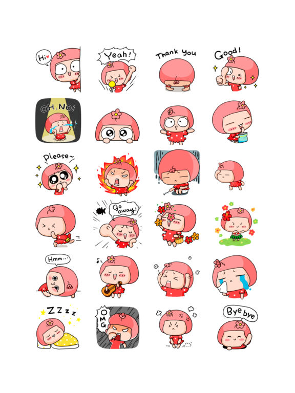Hana's Cute Stickers Apps 148Apps