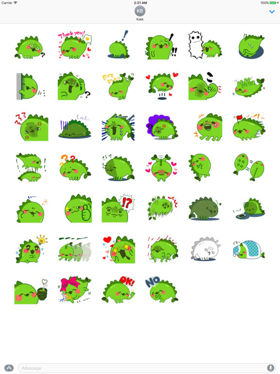 Little Dino Stickers pack screenshot 3