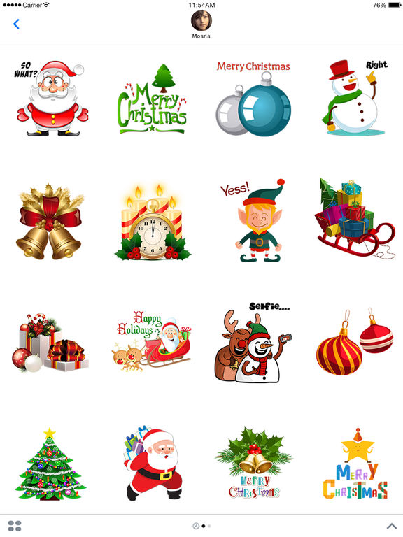 ChristmasMoji - Christmas Stickers for iMessage screenshot 4