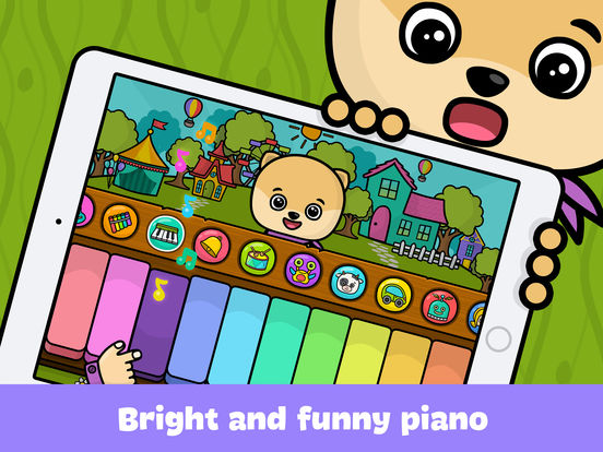 Baby piano and music games for kids and toddlers screenshot