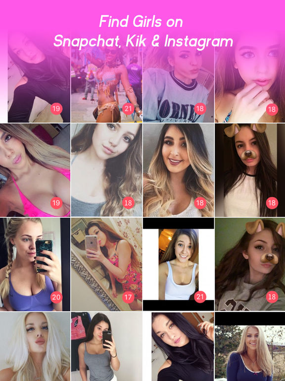 Pjece Månenytår gen Girls for Kik, Snapchat Meet Dating Chat App | Apps | 148Apps