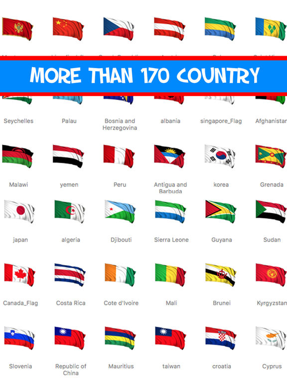 Flags Stickers of the World Countries all 3d Emoji by Nayer Abu Soud