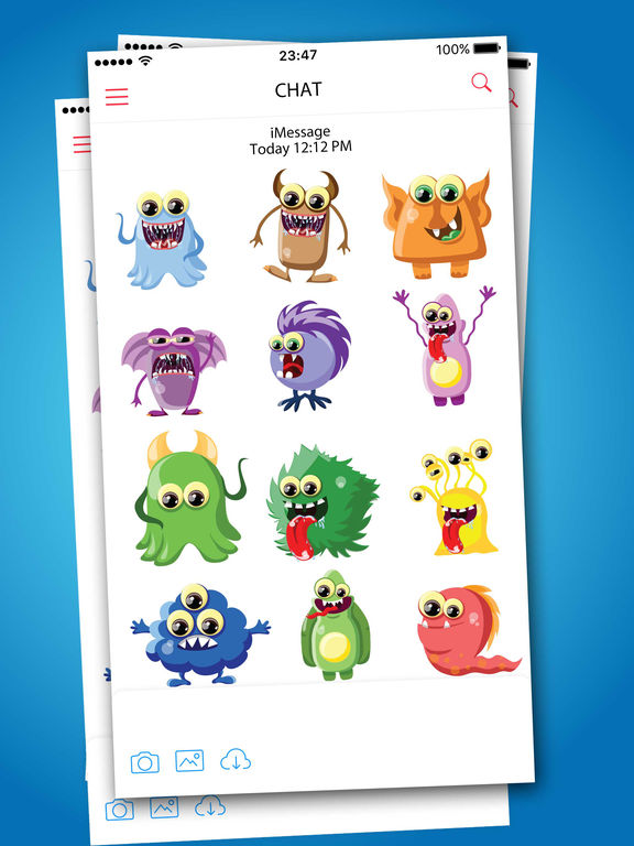 Cartoon Monsters Stickers screenshot 4